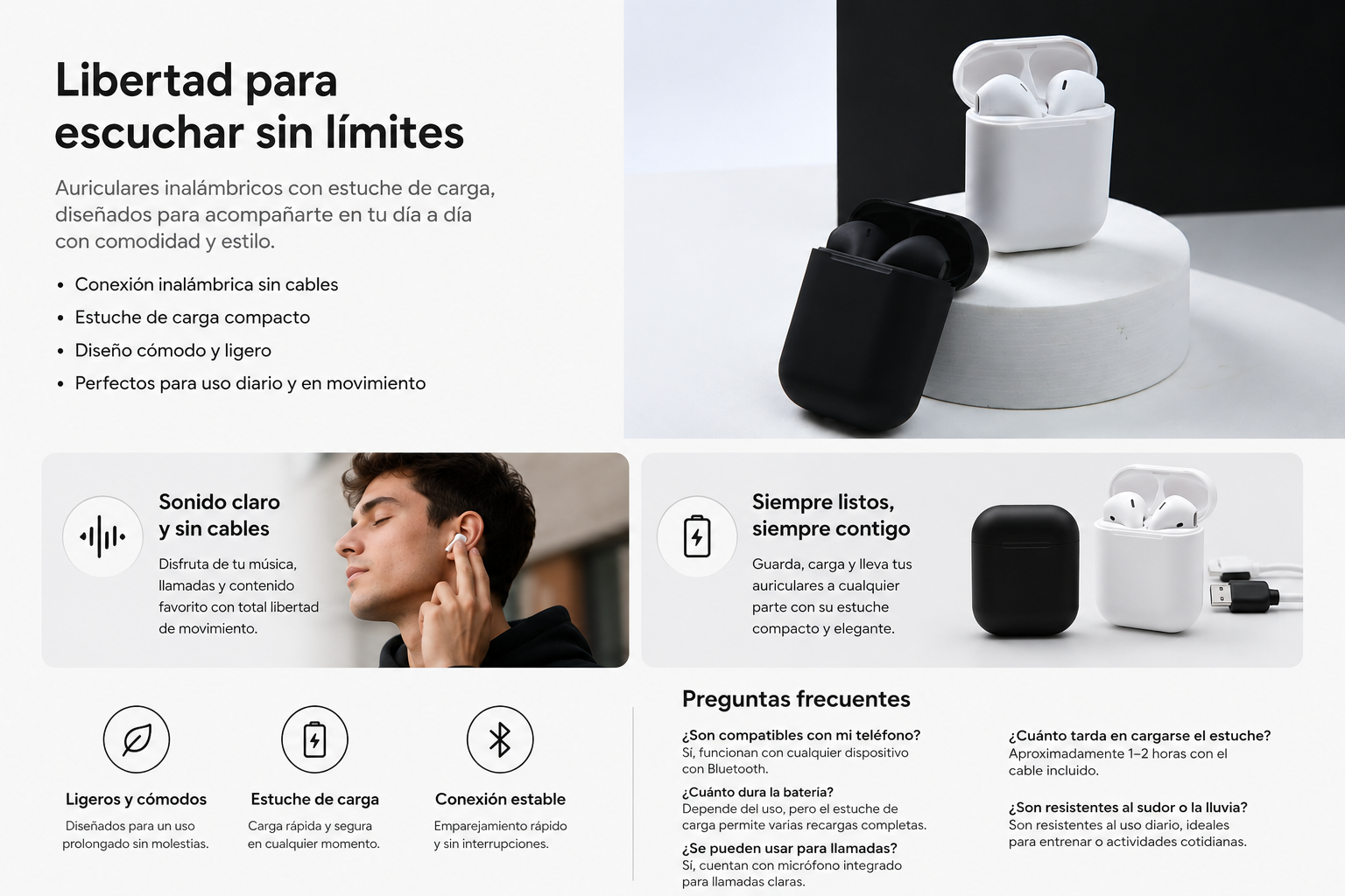 Auriculares inalámbricos