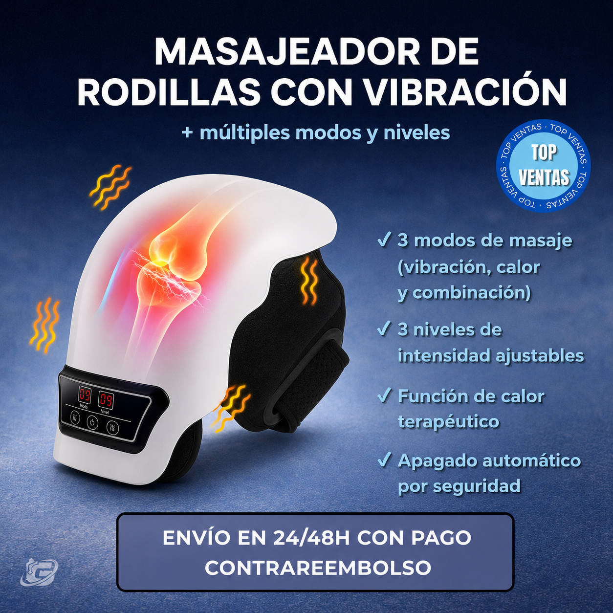 Masajeador de Rodillas con vibración