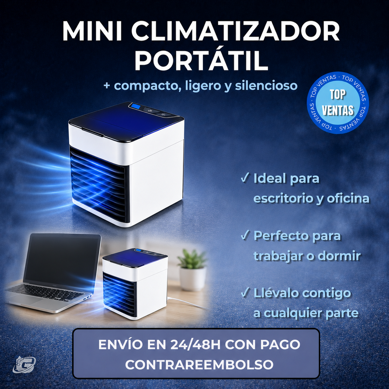Mini climatizador portátil