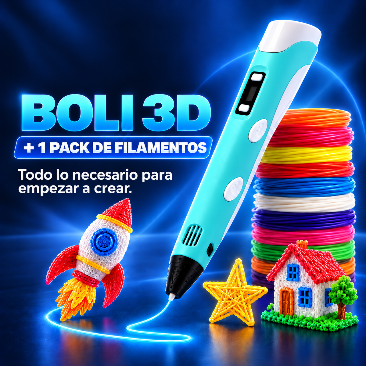 Bolígrafo 3D + Filamentos