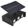 Lámpara solar exterior con 6 LED