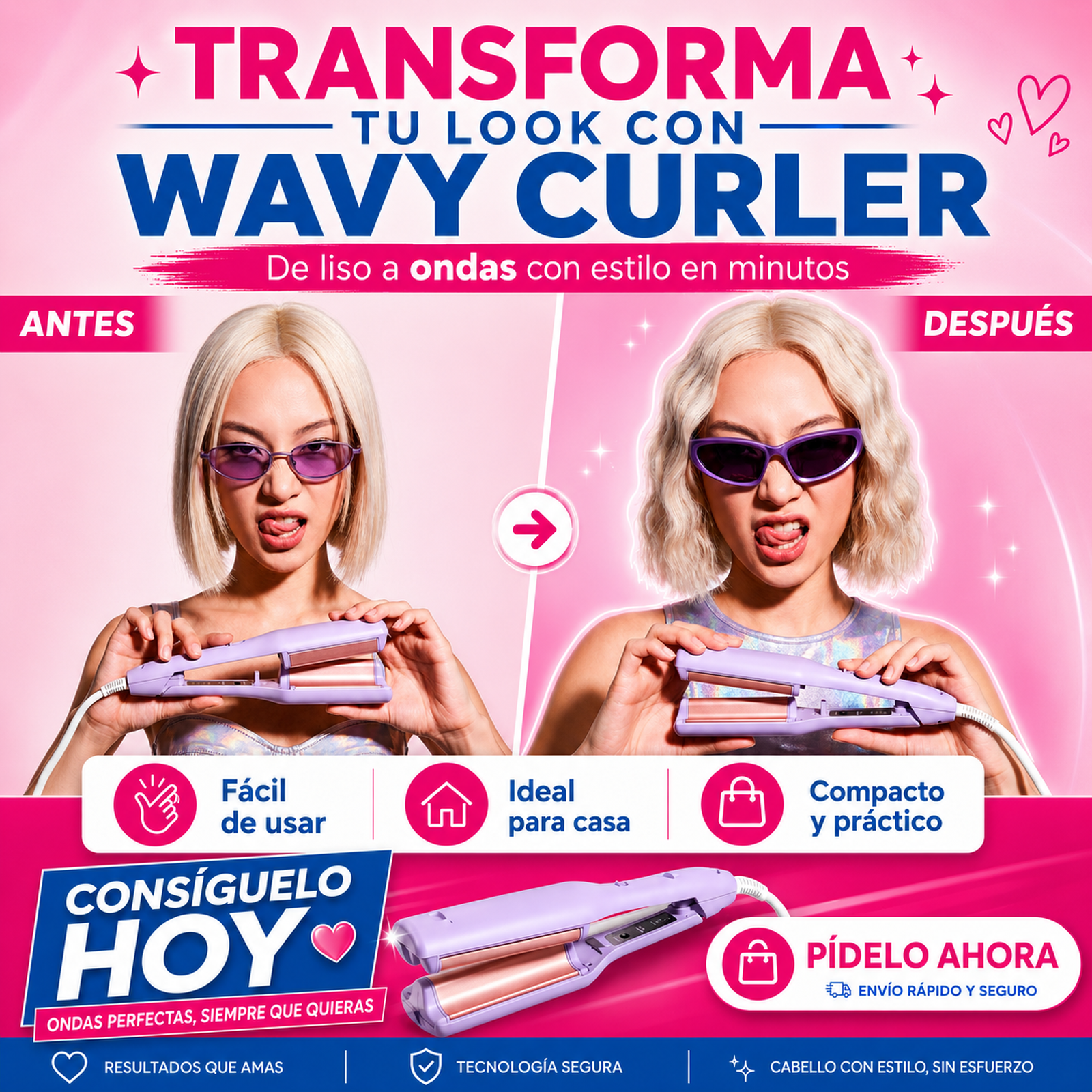 Ondulador de pelo Wavy Curler